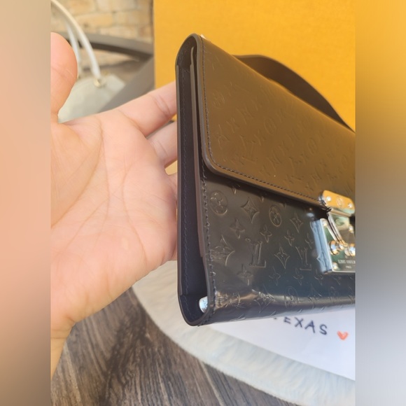 Glace Anouchka Pochette MM Noir Monogram Black Clutch - Picture 6 of 16